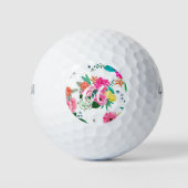 Balles de golf d'âge de naissance fleuri été lumin (Devant)