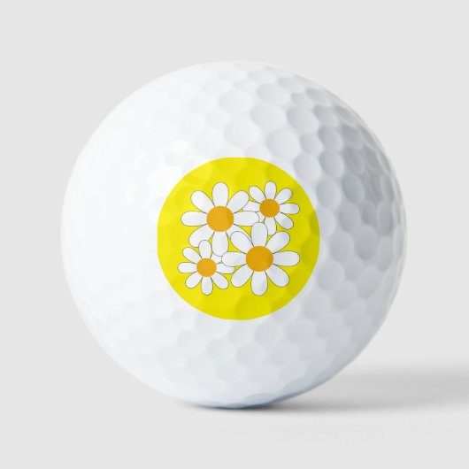 Balles De Golf Daisy Lumineuse et Audacieuse (Recto)