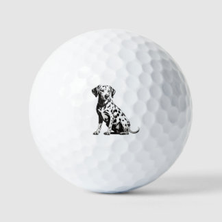 Balles De Golf Dalmatie OEuvre de chien