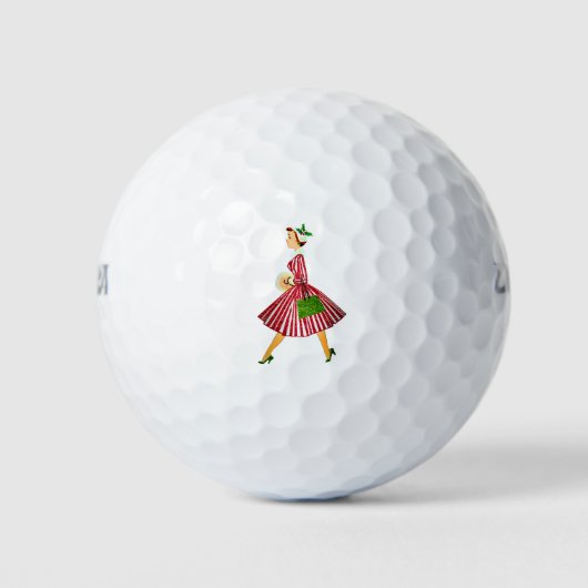 Balles De Golf dame de noël (Devant)