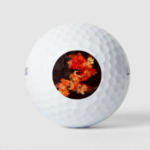 Balles De Golf Danse Feux d'artifice Art Abstrait