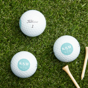 Balles de golf date de week-end de mariage à reten