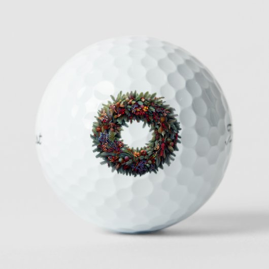 Balles de golf de la couronne de Noël (Recto)