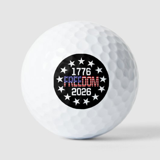 Balles de golf de la liberté pour le 250e annivers (Recto)