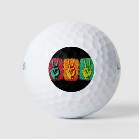Balles de golf de la paix (Devant)