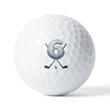 Balles de golf de vacances Alpha-Numéro 6