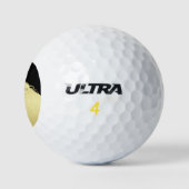 Balles De Golf Décor de luxe sur or & noir, Monogramme (Logo)
