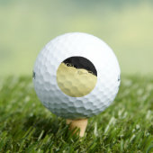 Balles De Golf Décor de luxe sur or & noir, Monogramme (T-shirt Insitu)