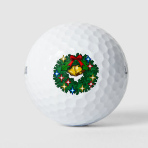 Balles De Golf Décoration arbre de Noël cloches dorées