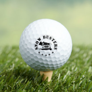 Balles De Golf Dégagement de la Neige Entreprise Ajoutez Votre Lo
