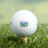 Balles De Golf Demain commence aujourd'hui (T-shirt Insitu)