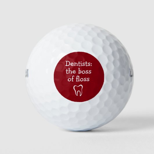 Balles De Golf Dentiste don amusant (Devant)