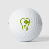 Balles De Golf Dentiste vert | Dents chanceux (Devant)