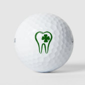 Balles De Golf Dentiste vert | Dents chanceux (Devant)