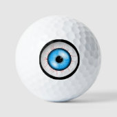 Balles De Golf Déplaisant Blue Eyeball (Recto)