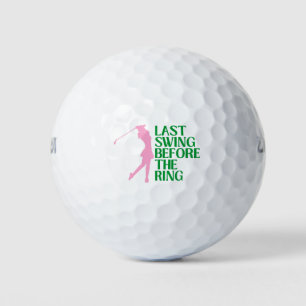 Balles De Golf Dernier Golf Swing Enterrement de Vie de Jeune Fil