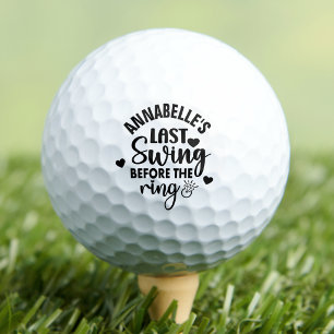 Balles De Golf Dernière Fête de Bachelorette Avant le Mariage