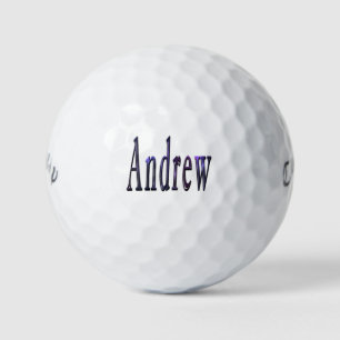 Balles De Golf Des Hommes Appelés Andrew,