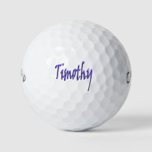 Balles De Golf Des Hommes Appelés Timothy,
