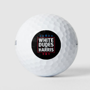 Balles De Golf Des Mecs Blancs Pour Kamala Harris Pour Président