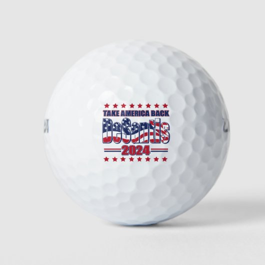 Balles De Golf DeSantis-2024-Take-America-Back- (Devant)