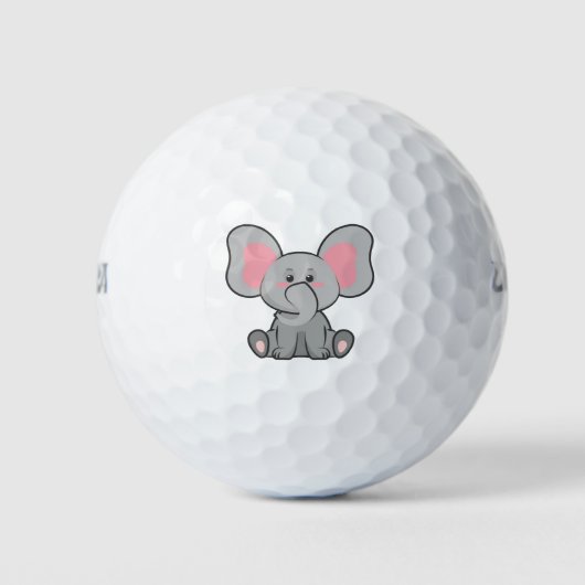 Balles De Golf Design de dessin éléphant (Devant)
