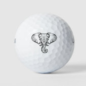 Balles De Golf Design de dessin éléphant (Devant)
