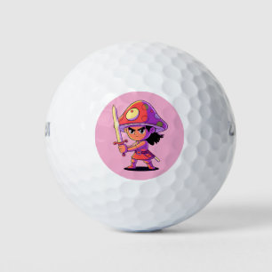 Balles De Golf Design de personnage de personnage de personnage d