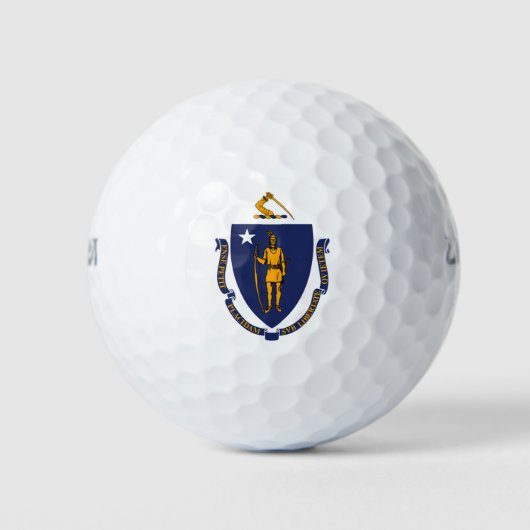 Balles De Golf Design du drapeau d'État du Massachusetts (Devant)
