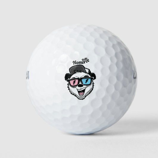 Balles De Golf design du visage de l'ours (Devant)