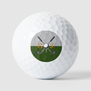 Balles De Golf Design élégant de monogramme de golf