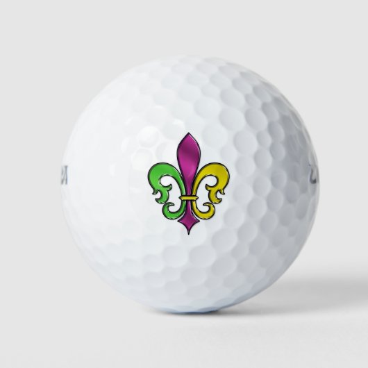 Balles De Golf Design élégant Fleur De Lis (Devant)