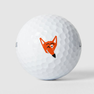 Balles De Golf Dessin animal Fox Cunning Devil Eye diabolique