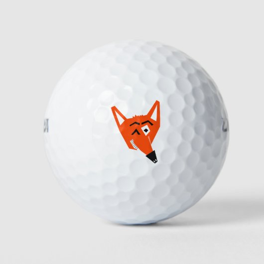 Balles De Golf Dessin animal Fox Cunning Devil Eye diabolique (Devant)