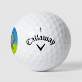 Balles De Golf Dessin animé éléphant gris (Logo)