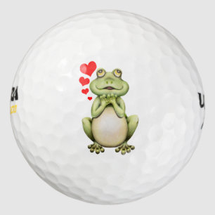 Balles De Golf Dessin d'amour de grenouille
