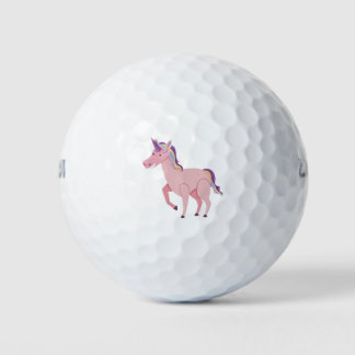 Balles De Golf Dessin de licorne rose