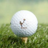 Balles De Golf Dessin d'humour australien kangourou (T-shirt Insitu)