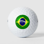 Balles De Golf Dessin du drapeau brésilien (Devant)
