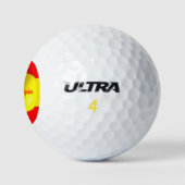 Balles De Golf Dessin du drapeau espagnol (Logo)