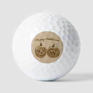 Balles De Golf Deux Citrouilles heureux Halloween