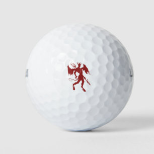 Balles De Golf Diable rouge, Lucifer, Diablo, satin, tenue de mar