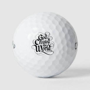 Balles De Golf Dieu a créé le monde