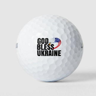BALLES DE GOLF DIEU BÉNISSE L'UKRAINE, NOUS SOUTENONS L'UKRAINE