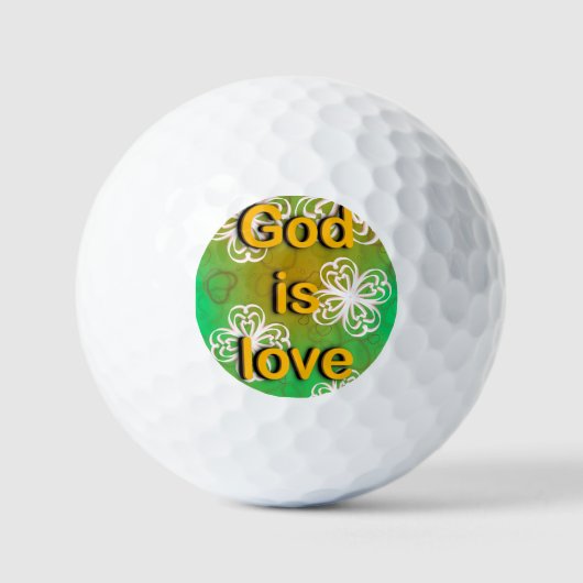 Balles De Golf Dieu est amour (Recto)