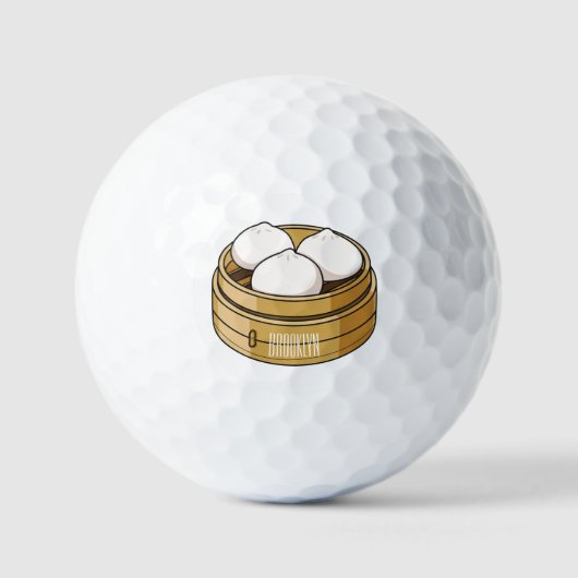 Balles De Golf Dim sum dessin animé (Recto)