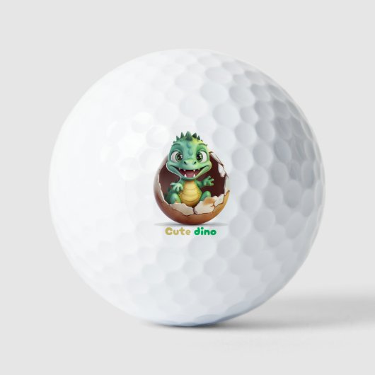 Balles De Golf dino mignon (Recto)