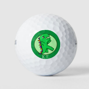 Balles De Golf Dinosaure Vert