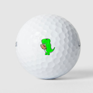 Balles De Golf Dinosaure Vert Aime Le Football