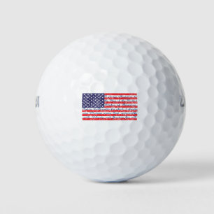 Balles De Golf Distressed-Drapeau